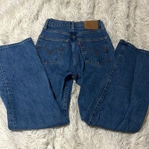 LEVIS PREMIUM rib cage straight jeans